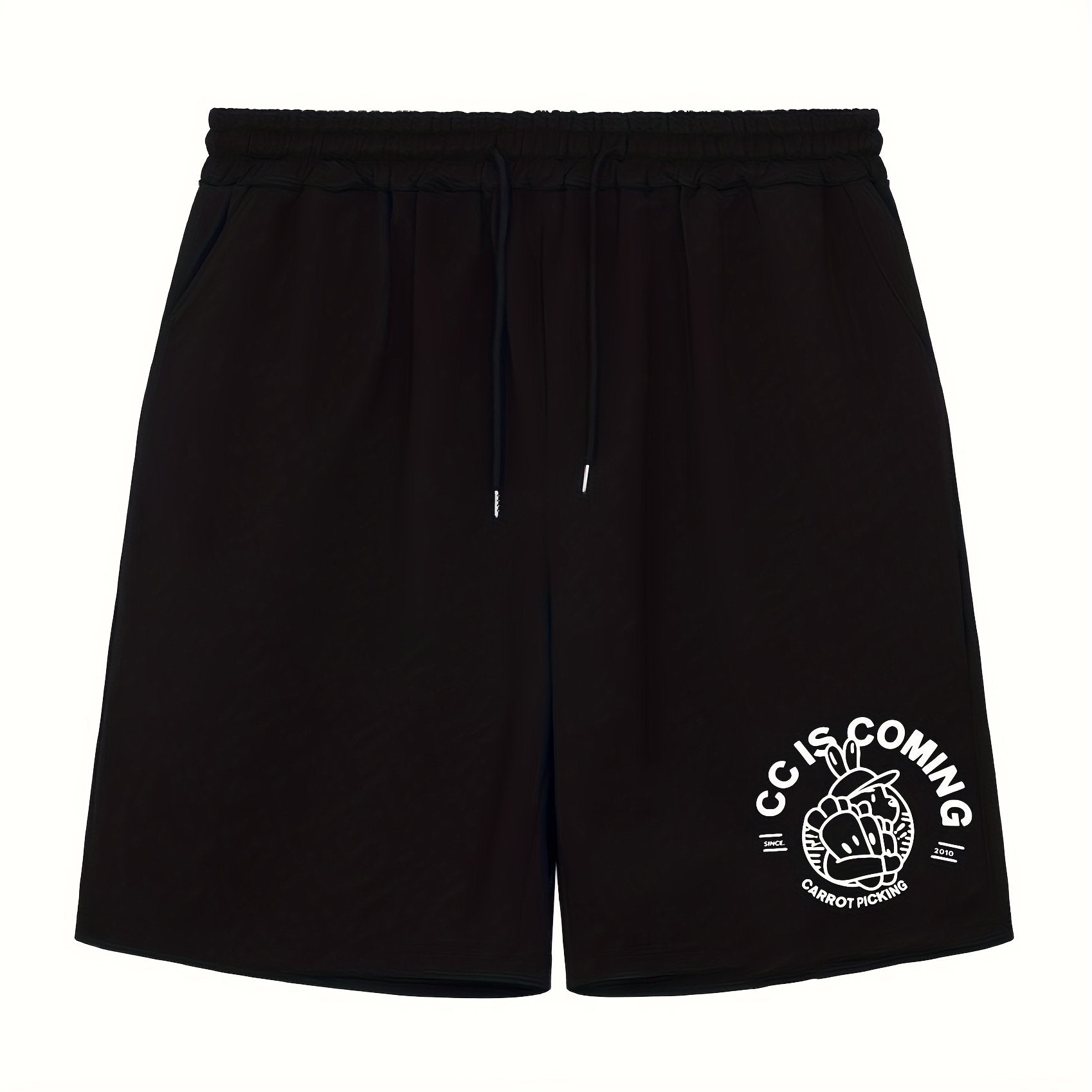 Men's Rabbit Graphic Athletic Shorts for Cycling Fitness