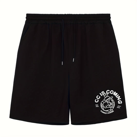 Men's Rabbit Graphic Athletic Shorts for Cycling Fitness