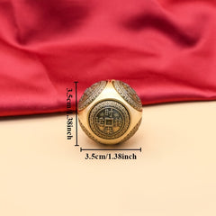 Brass Finger Spinner Toy Puzzle Ball for Relaxation