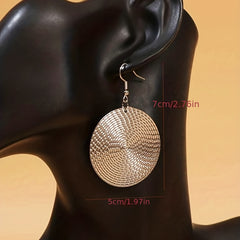 Boho Minimalist Round Dangle Earrings Gift