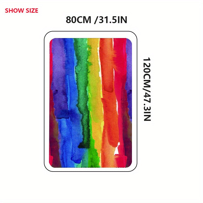 Rainbow Door Mat Non-Slip Front Door Indoor/Outdoor Entrance Mat
