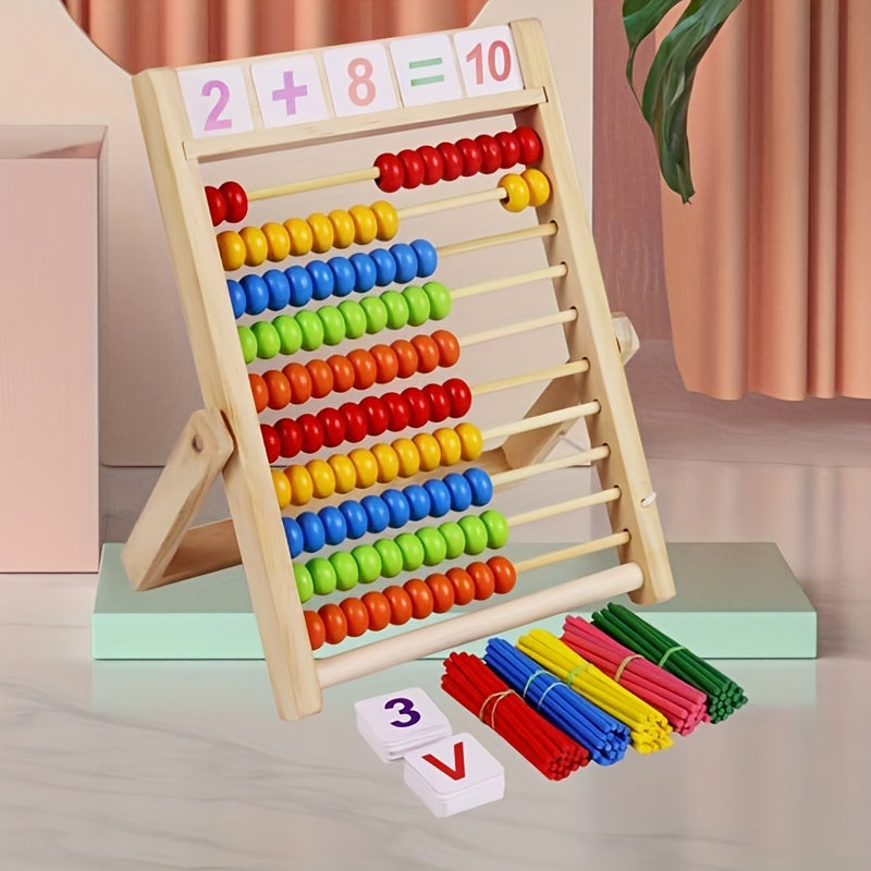 Wooden Bead Abacus for Kids Math Teaching Tool