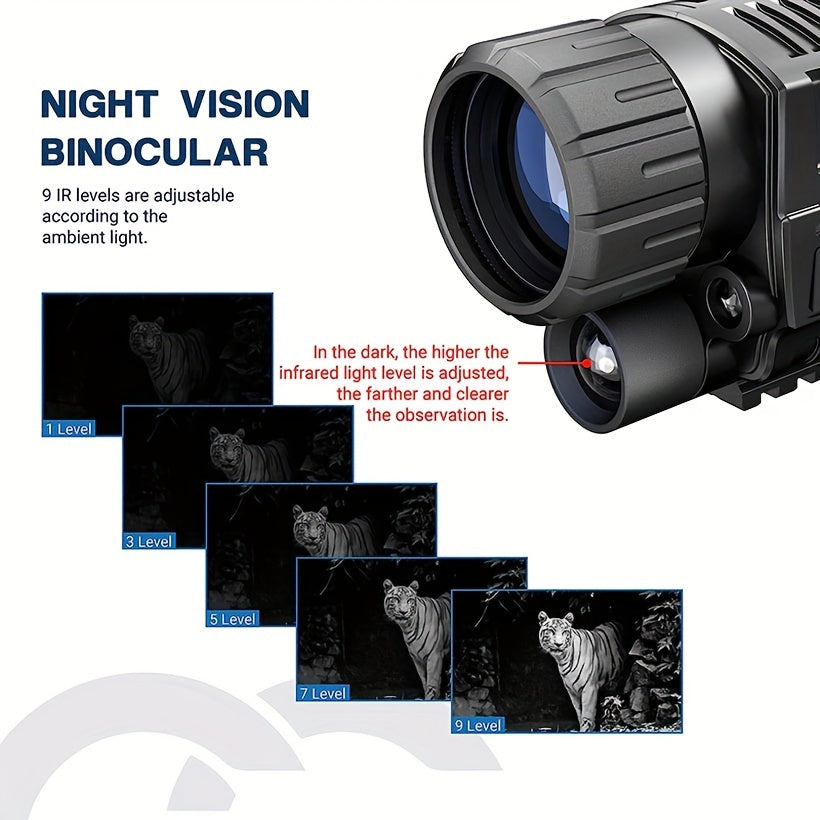 HD Monocular Night Vision 8X Zoom 32GB Memory Card - Camping Fish