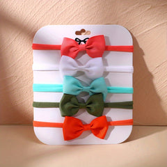 5pcs Candy Bow Headband Hair Accessories for Girls
