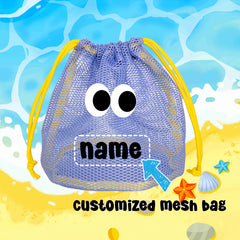 Mesh Drawstring Bag for Beach Toys & Camping Gear, Large Capacity