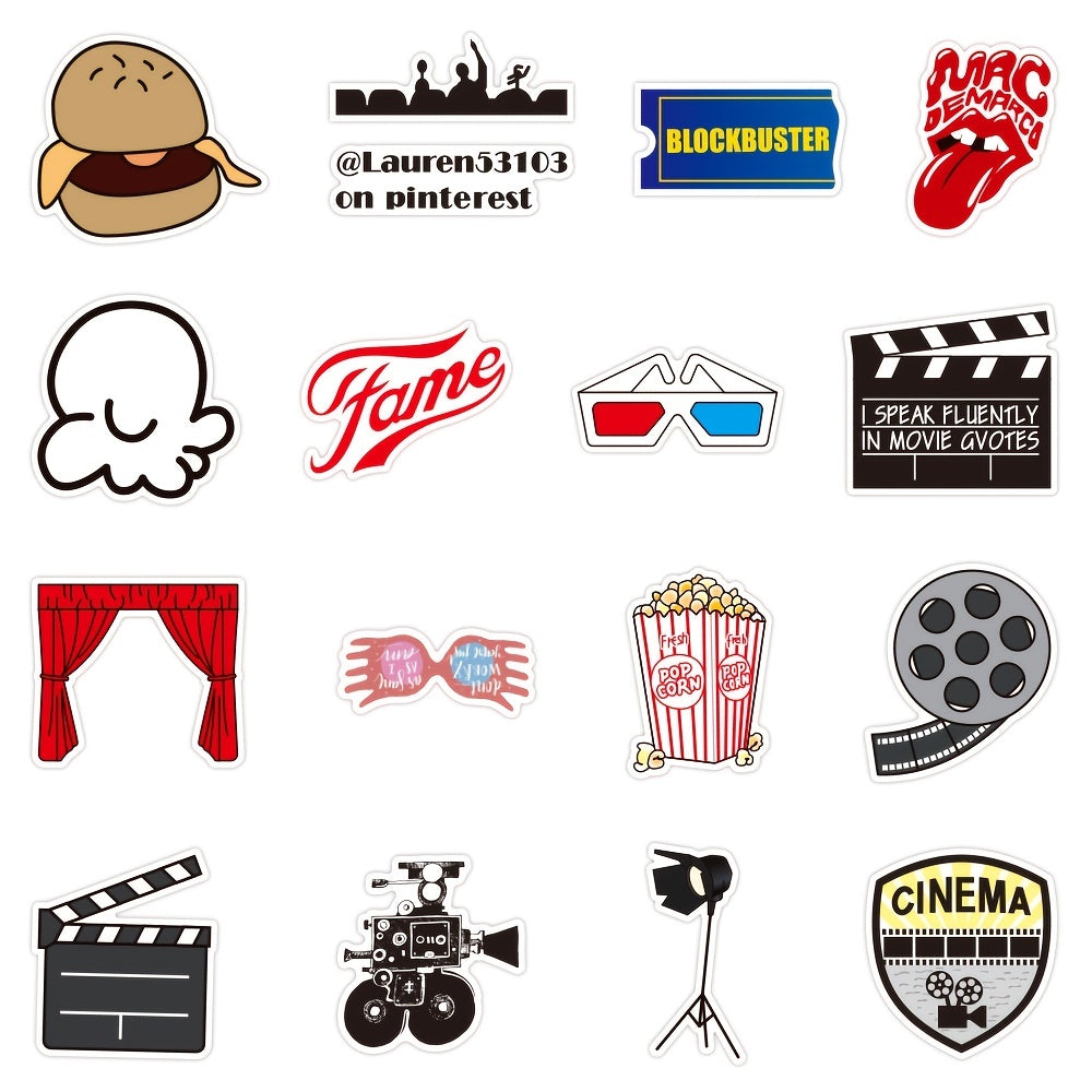 50pcs Movie Party Series Doodle Waterproof Stickers DIY Creative Toys