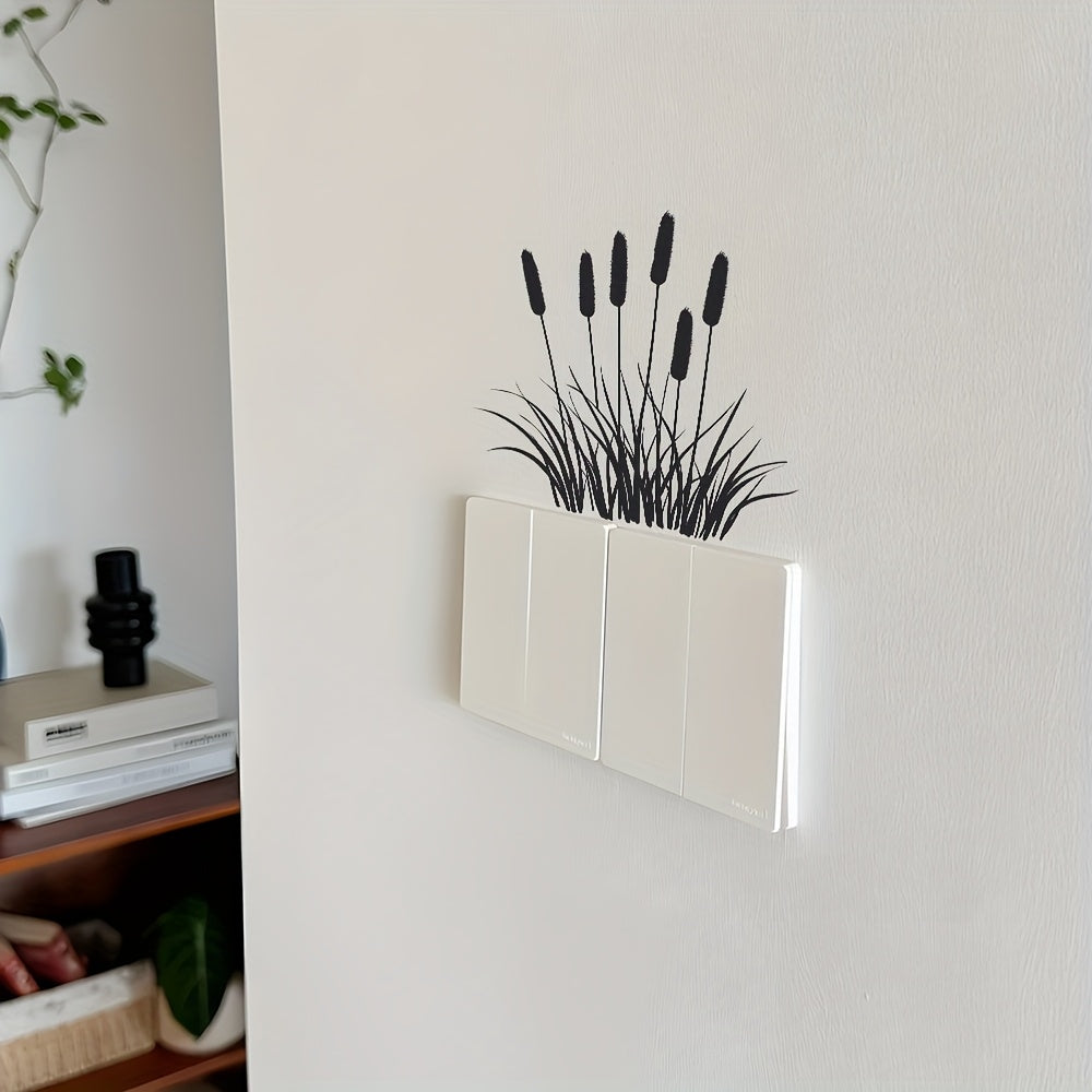 Switch Decoration Sticker Cat'S Tail Grass PVC Sticker