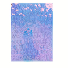 2pcs Colorful Waterproof Letter Stickers Name Cup Gift Mobile Phone DIY
