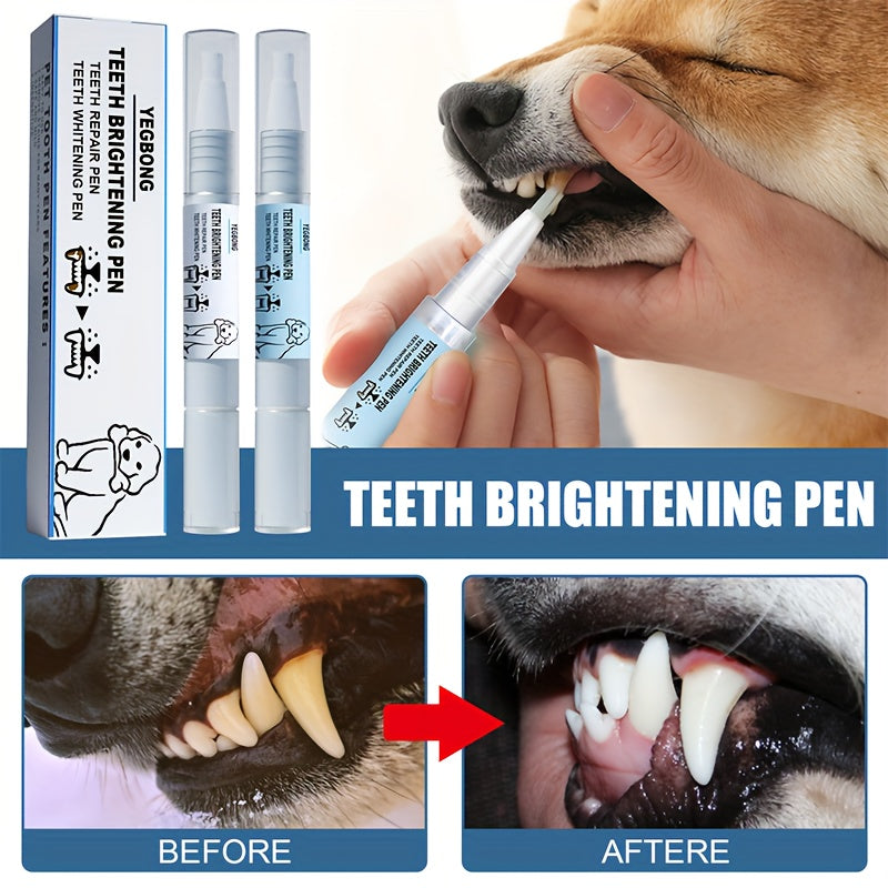 2pcs Dog Teeth Cleaning Pens Pet Teeth Tartar & Calculus Remover