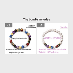 Seven Colors Energy Bracelet Agate Natural Chain