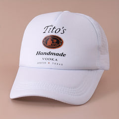 Vintage Printed Mesh Trucker Cap Lightweight Adjustable Dad Hat