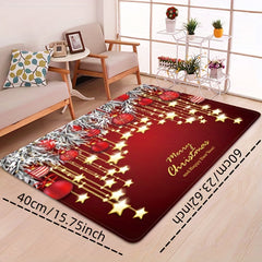 3D Christmas Floor Mats for Lobby Entrance Decoration