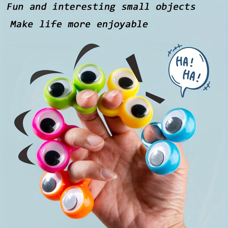 30pcs Finger Eye Ring Googly Eye Ring Toy Party Funny Big Eye Ring Play