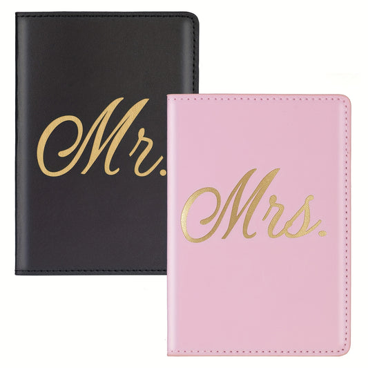 Mr And Mrs Travel Passport Holders Set
