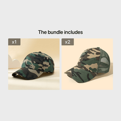 Military Camo Baseball Cap Outdoor Sun Protection Hat