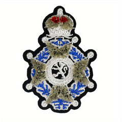Creative Crown Lion Totem Iron on Embroidery For Men