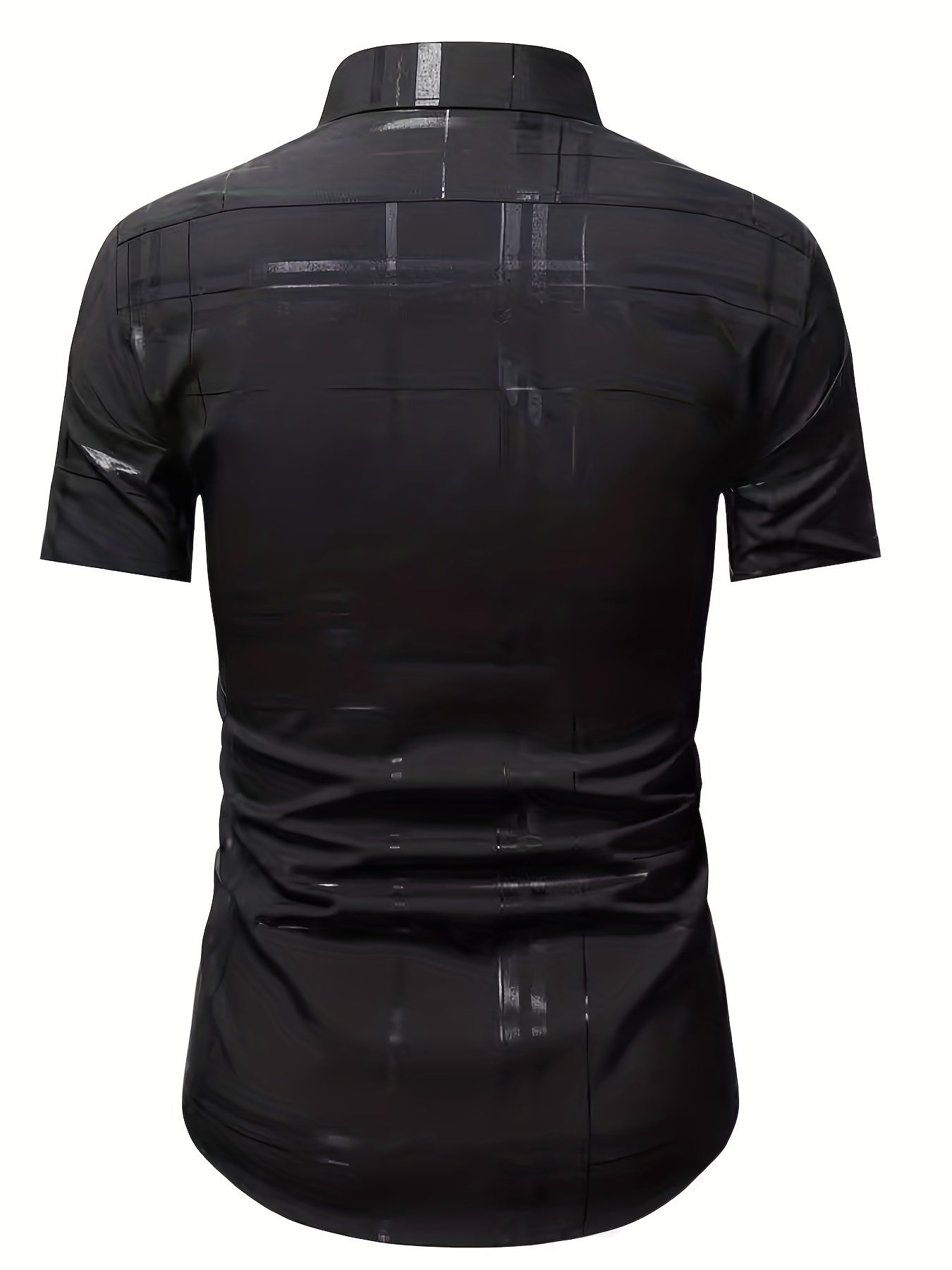 Stripe Print Men s Casual Short Sleeve Shirt Summer Vacation Resort Tops For Men
