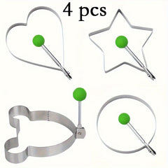 304 Stainless Steel Egg Rings for Perfect Fried Eggs & Omelets