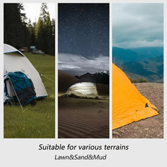 6pcs Stainless Steel Tent Stakes for Climbing Camping Picnic