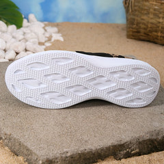 Leopard Print Sneakers with Chain Decor - Breathable Knit Low Top Shoes