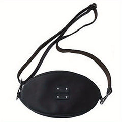 Cowhide Rugby Bag Men's Retro Crossbody Small Bag Leather Shoulder Bag