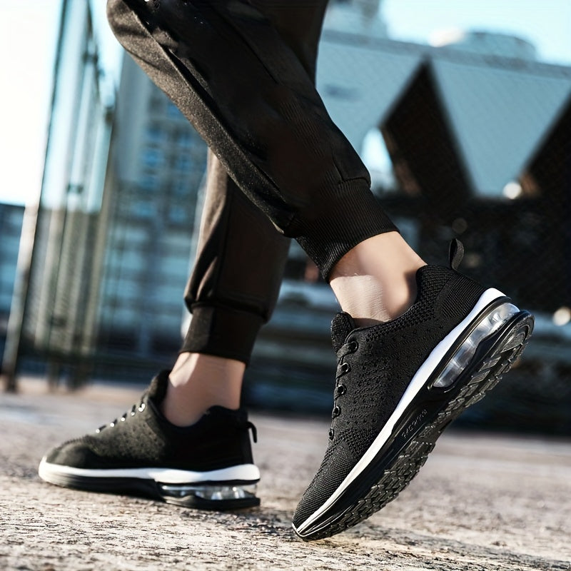 Men's Knitted Walking Shoes Lightweight Comfy Casual Shoes