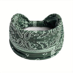 Boho Stretch Headband Wide Brim Yoga Sweatband Women Hair Accessory