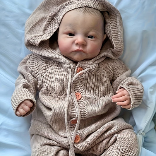 Realistic 19 Inch Reborn Baby Doll Soft Vinyl Lifelike Newborn Toy