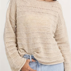  Casual Sweater Women's Solid Round Neck Jumper