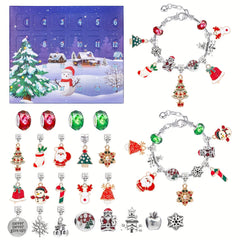 Xmas Bracelet Advent Calendar for Girls, DIY Jewelry Making Kit Gift