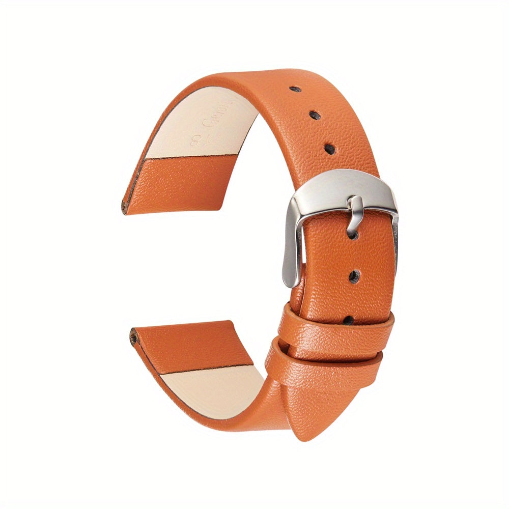 Calf Leather Unisex Bangle Watch Strap 16-22mm