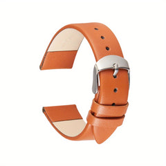 Calf Leather Unisex Bangle Watch Strap 16-22mm