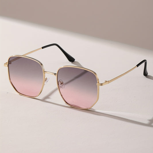 Ombre Lens Square Sunglasses UV400 for Men Women