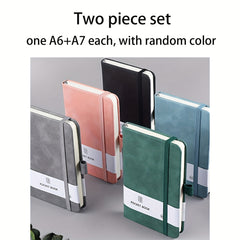 Mini Pocket Notebook with Pen Holder A6 A7 A5 Sizes