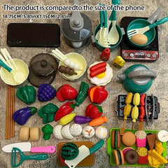 Kids Mini Kitchen Toy Set with Pot and Pan - Green