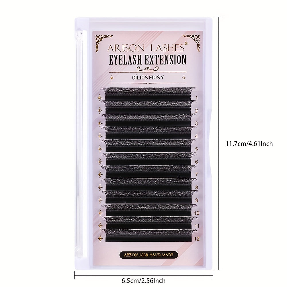 YY Shape Eyelash Extension Double Tip Lashes Natural Easy Grafting Volume Lash