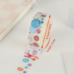Christmas Washi Tape Colorful Snowflake Round Pattern Decorative Tape