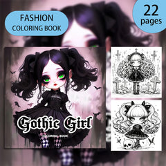 Gothic Coloring Book - 22 Pages - Thickened Paper - Unique Cover