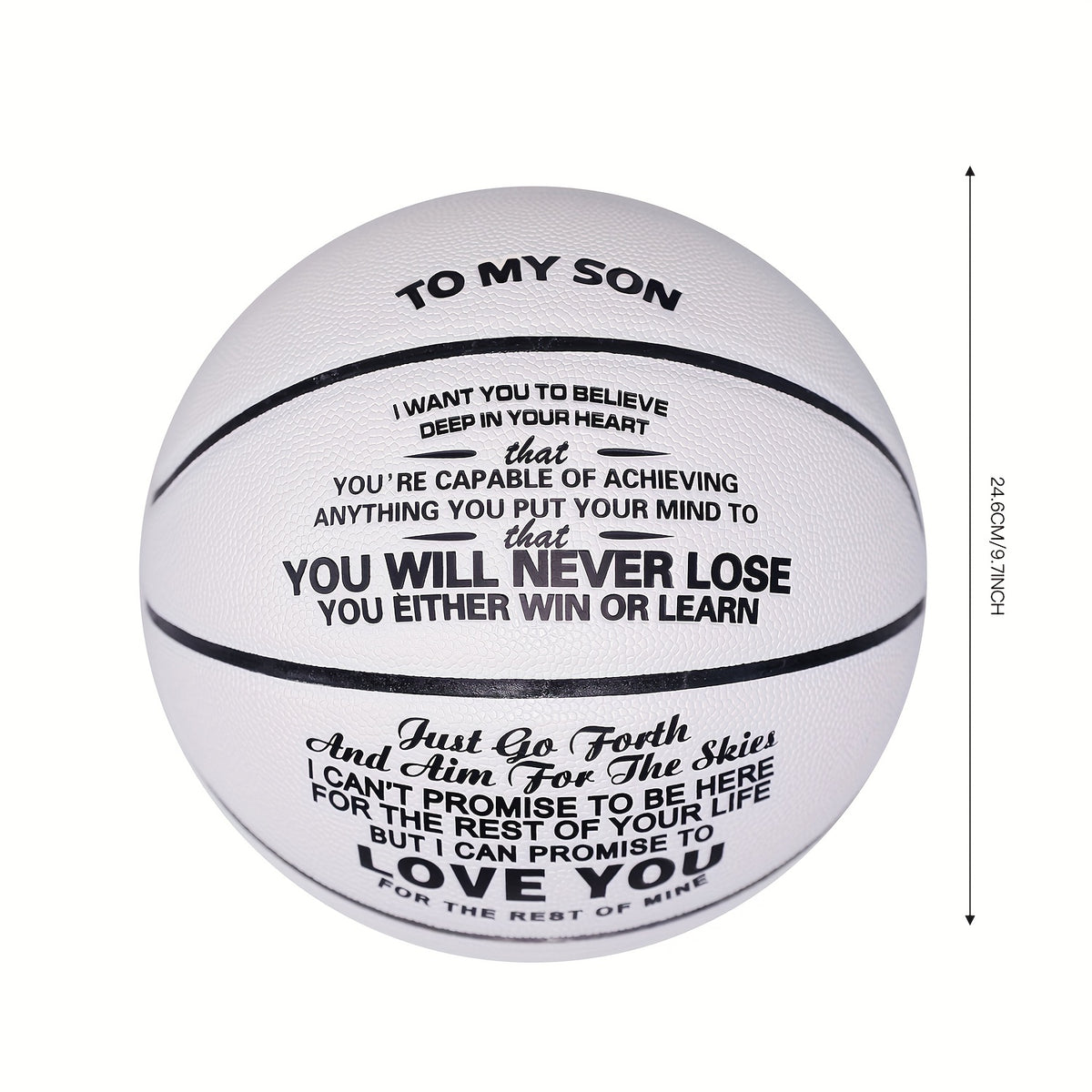 Engraved 74 Basketball Size 7 Unique Basketball Gift With Pump