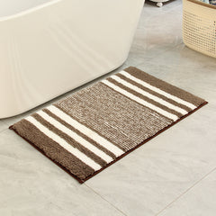Absorbent Non Slip Bathroom Floor Mat Thickened High Plush Carpet