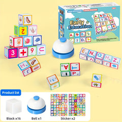 Kids' Letter Building Blocks Game And Intelligence Table Game Toy