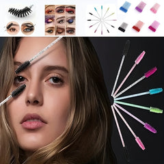 100 Disposable Mascara Brush Applicator Set for Eyelashes and Brows