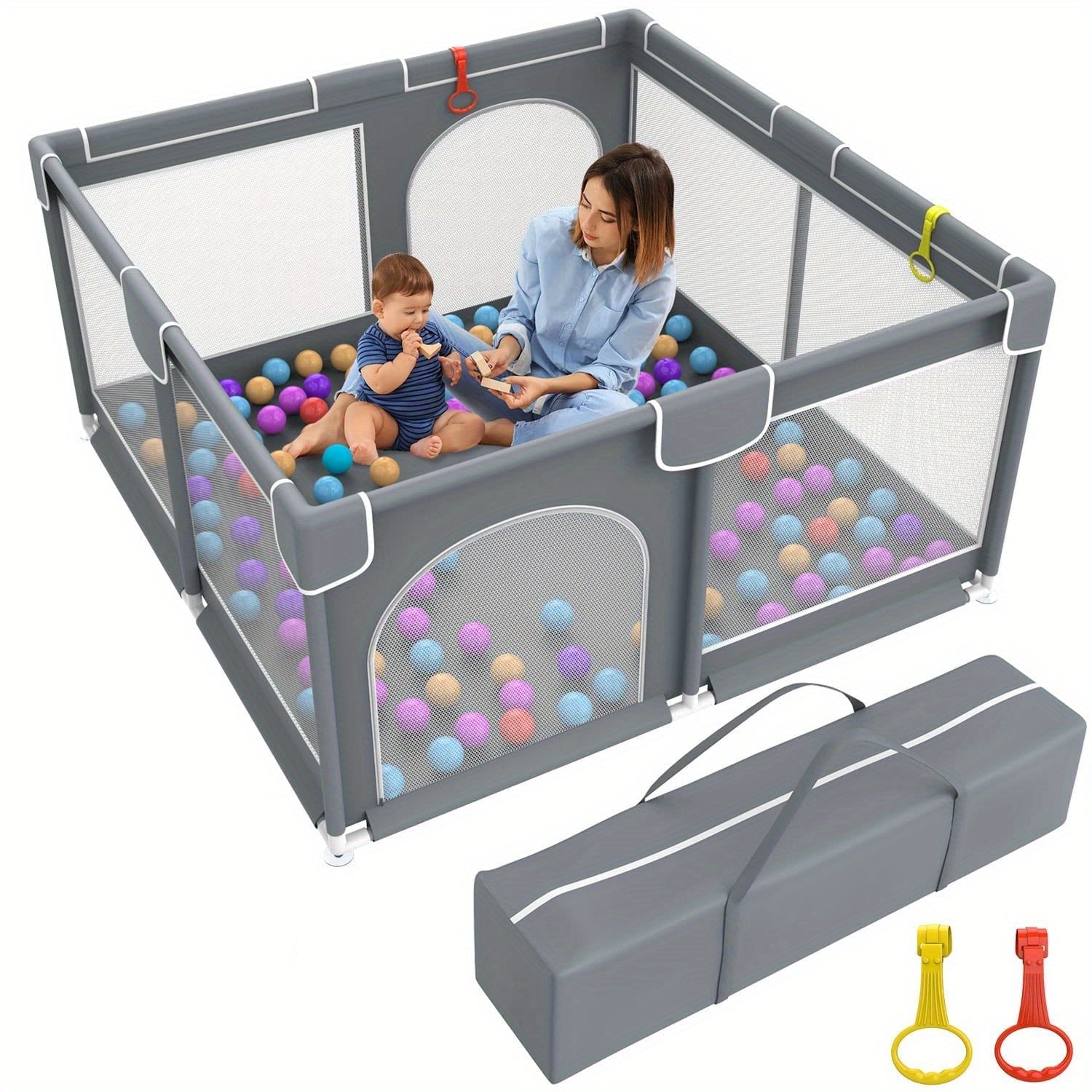 Large Secure Play Yard for Babies & Toddlers