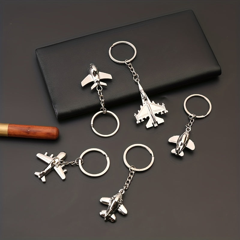 Creative Airplane Keychain for Men Backpack Car Pendant