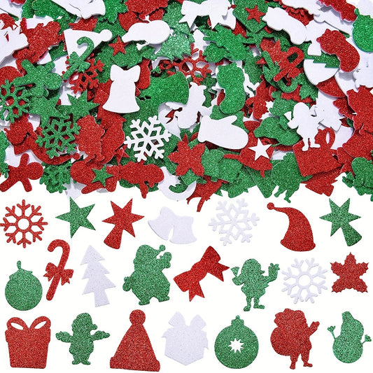 DIY Christmas Stickers 32 Shapes Self Adhesive Children Party Stickers