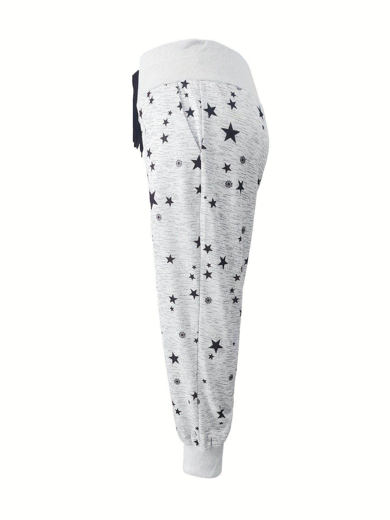  Women's Star Print High Rise Joggers