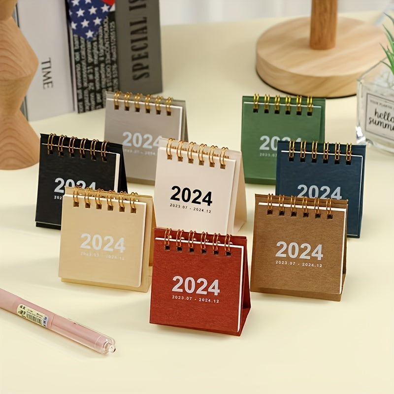 Small Desk Calendar July to December for Office Home School