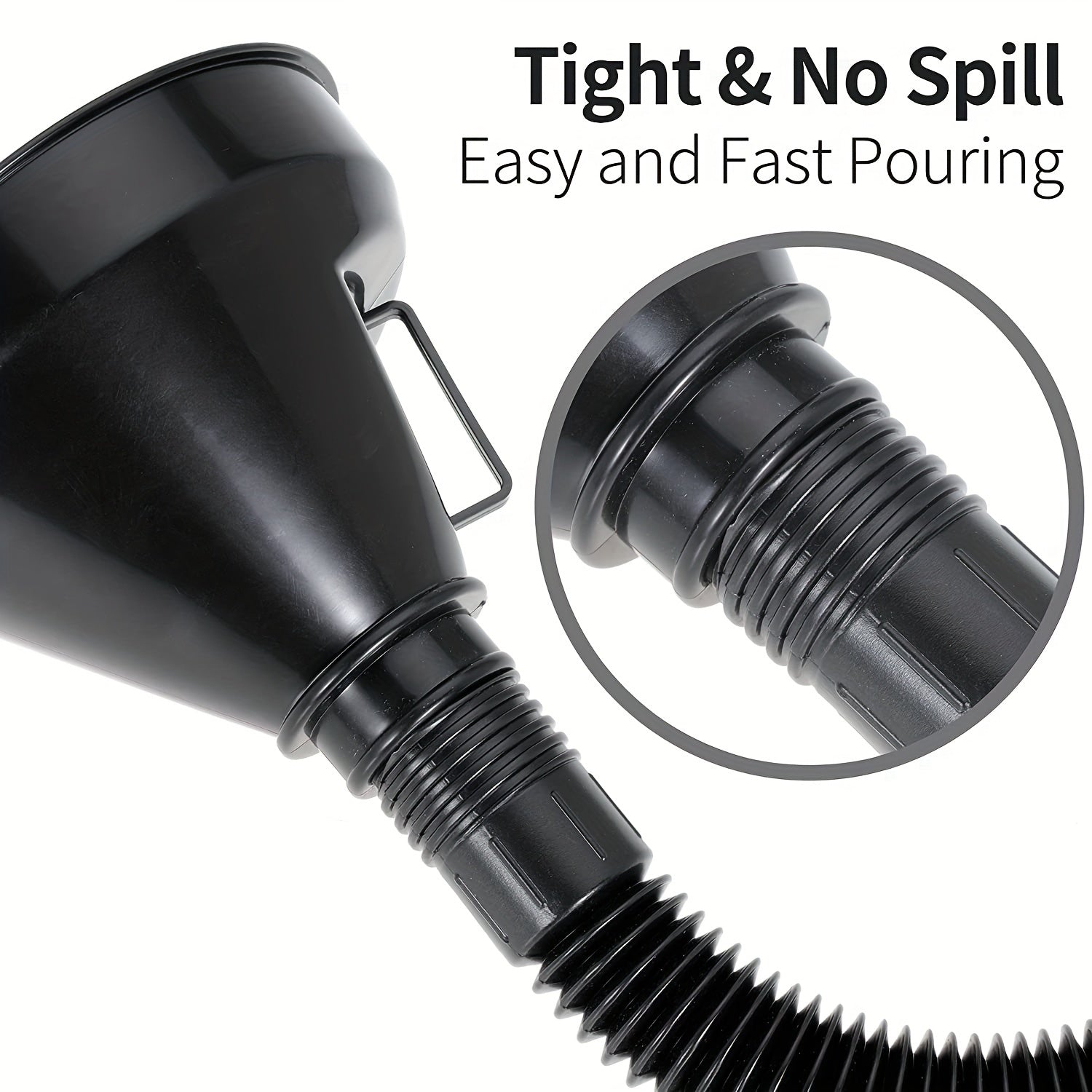 Flex Auto Fuel Funnel - Spill-Proof Refueling Tool