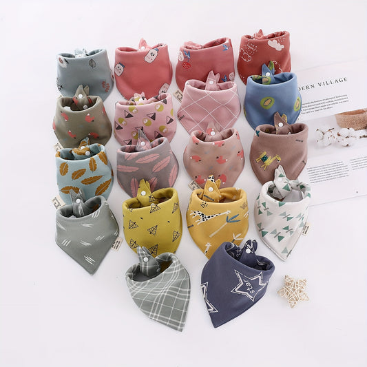 Large Size Baby Cotton Bib Absorbable Soft Triangle Towel