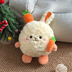 Adorable Bunny Plush Toy with Carrot Soft & Orange Stuffed Animal
